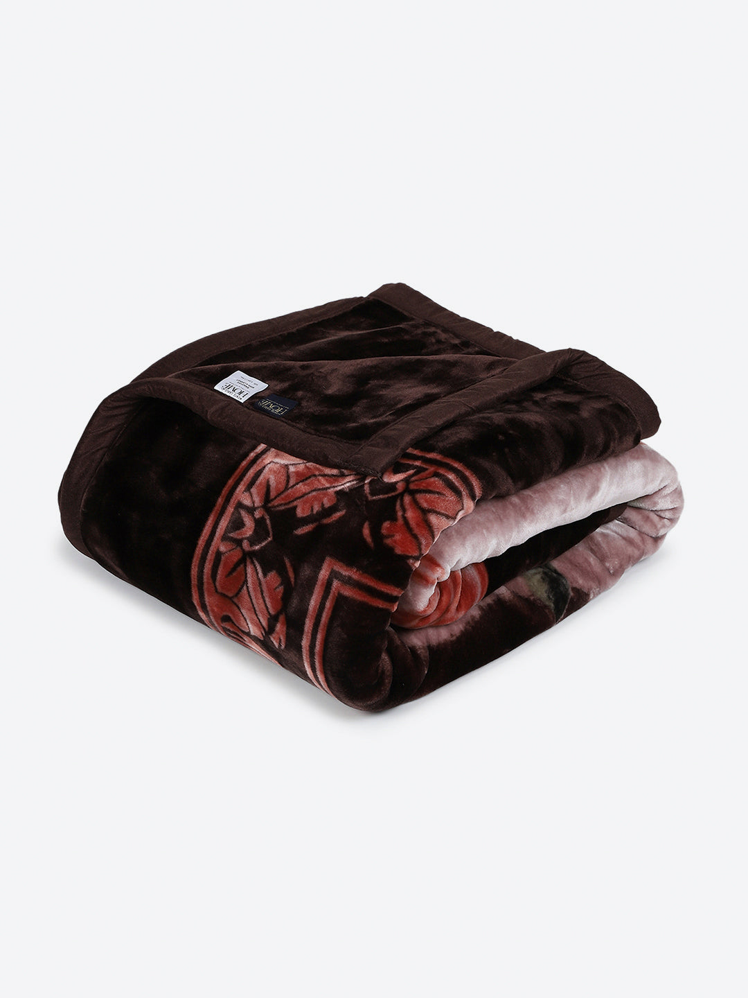 Floral Printed Double Bed 2 Ply, 947 GSM Blanket for Heavy Winter - (Bandhan) with Fragrance