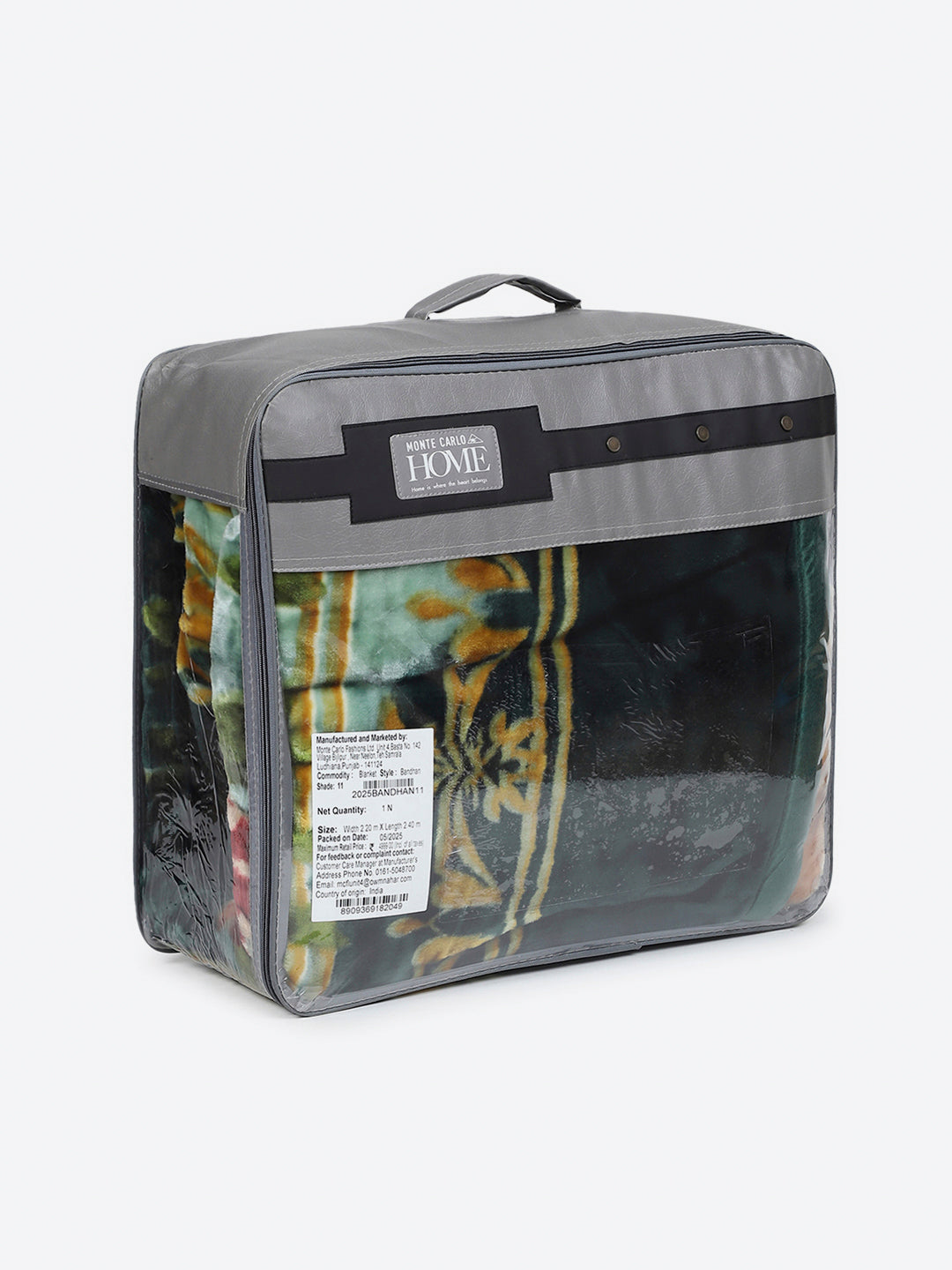 Floral Printed Double Bed 2 Ply, 947 GSM Blanket for Heavy Winter - (Bandhan) with Fragrance