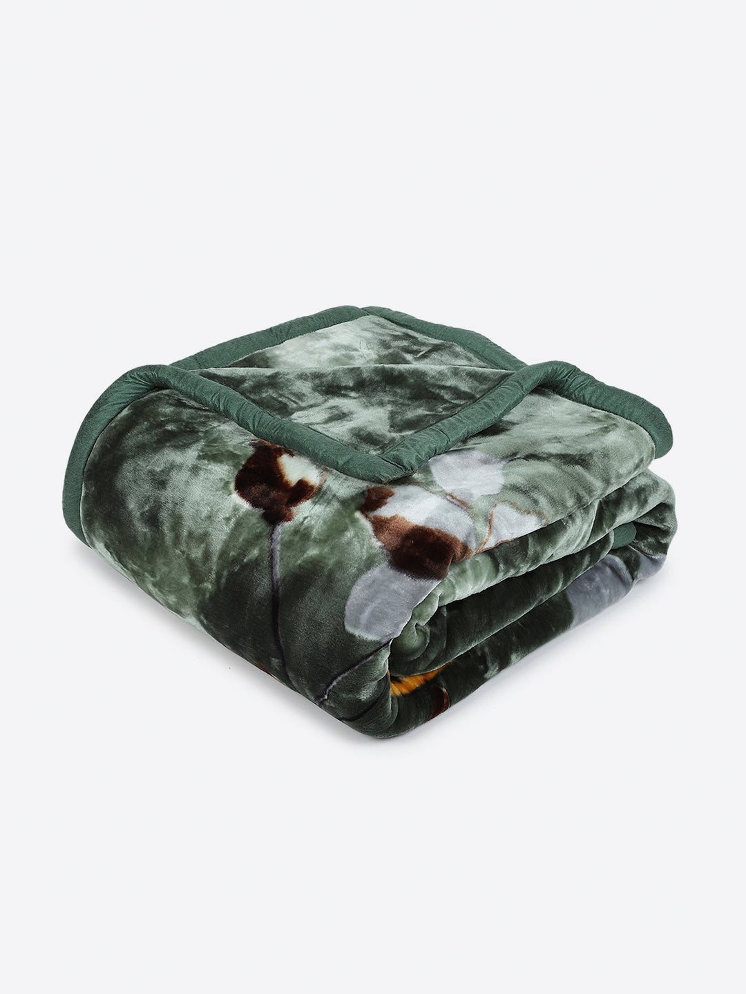 Floral Printed Double Bed 2 Ply, 947 GSM Blanket for Heavy Winter - (Bandhan) with Fragrance