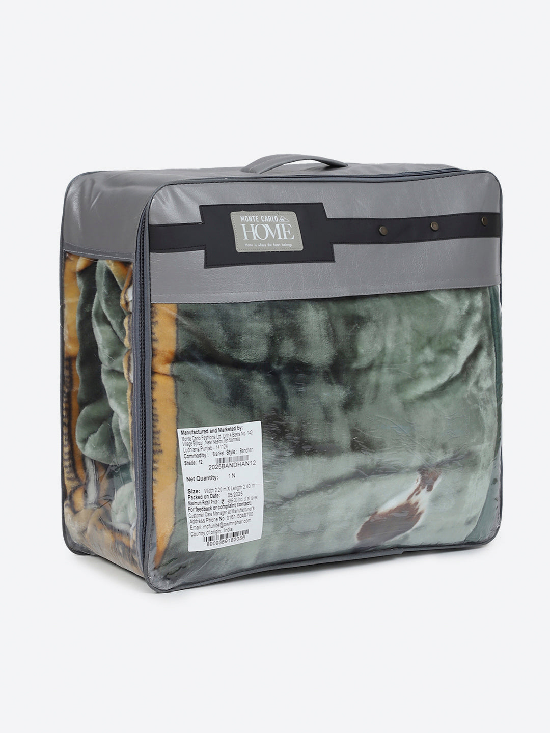 Floral Printed Double Bed 2 Ply, 947 GSM Blanket for Heavy Winter - (Bandhan) with Fragrance