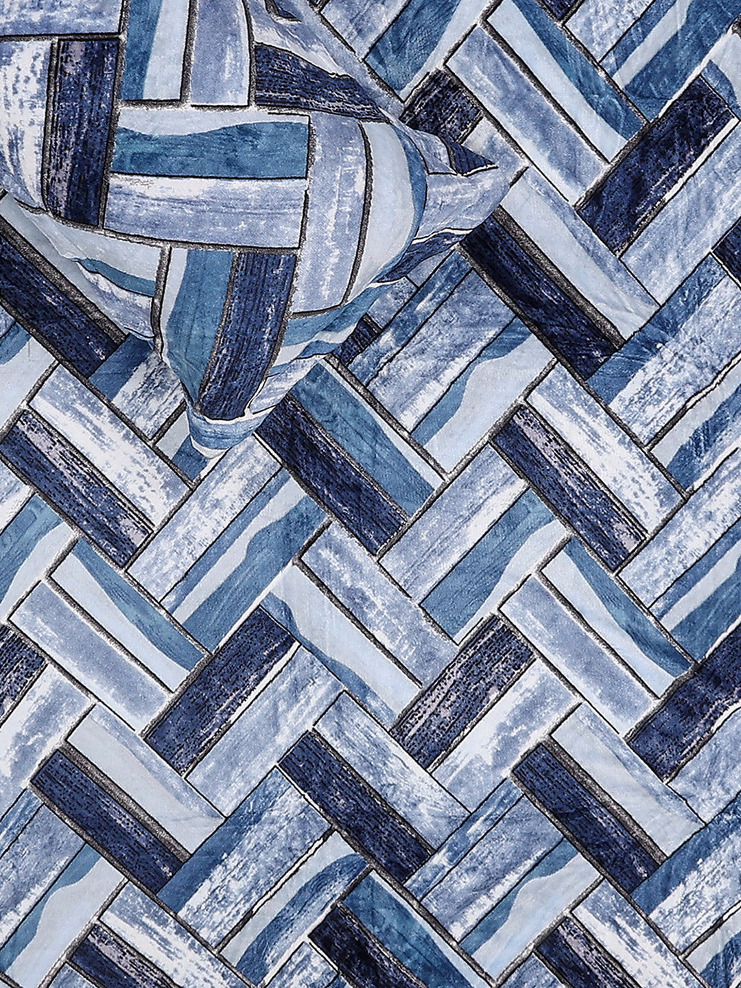 349 GSM 100% Polyester King Bed 1 Bedsheet with 2 Pillow Cover (Carnival)