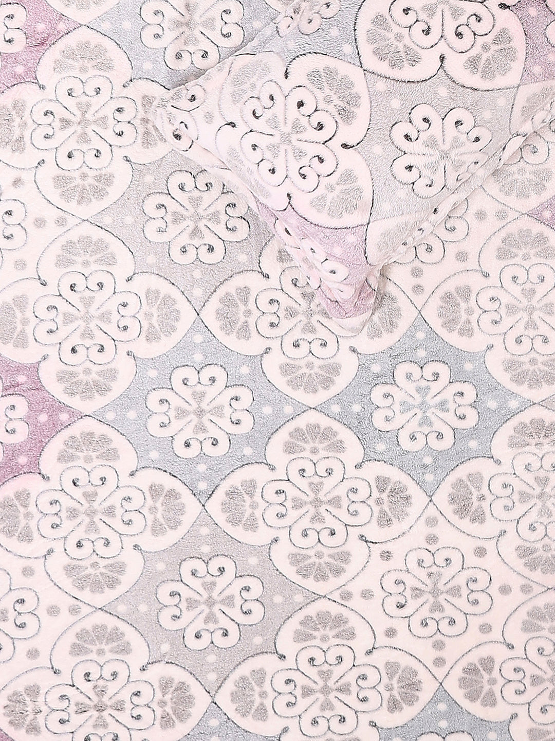 378 GSM 100% Polyester King Bed 1 Bedsheet with 2 Pillow Cover (Hill Top)