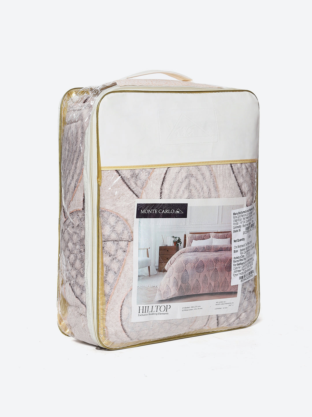 378 GSM 100% Polyester King Bed 1 Bedsheet with 2 Pillow Cover (Hill Top)