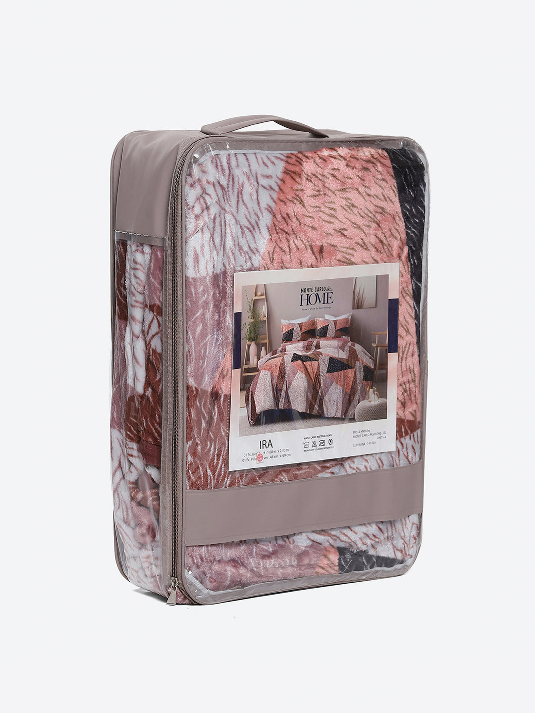 353 GSM 100% Polyester Single Bed 1 Bedsheet with 1 Pillow Cover (Ira)