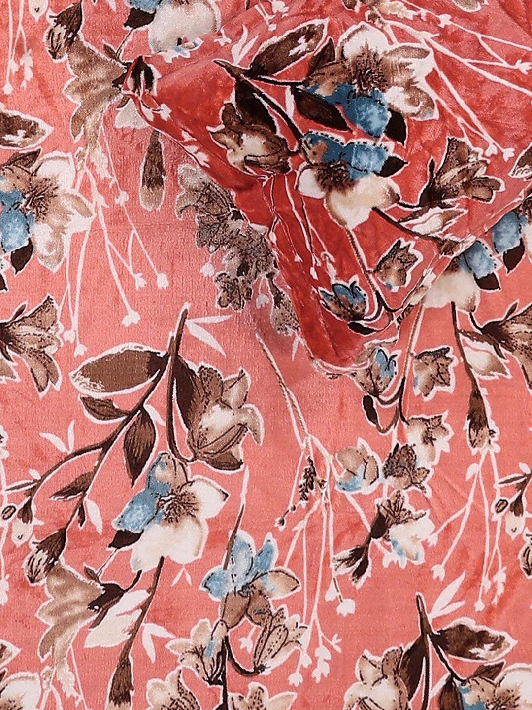 353 GSM 100% Polyester Single Bed 1 Bedsheet with 1 Pillow Cover (Ira)