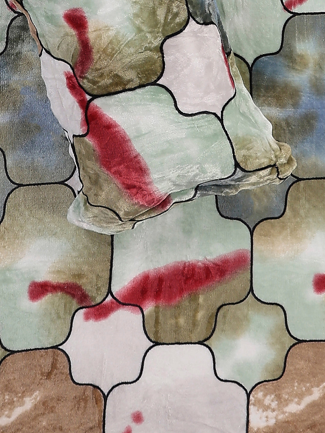 353 GSM 100% Polyester Single Bed 1 Bedsheet with 1 Pillow Cover (Ira)