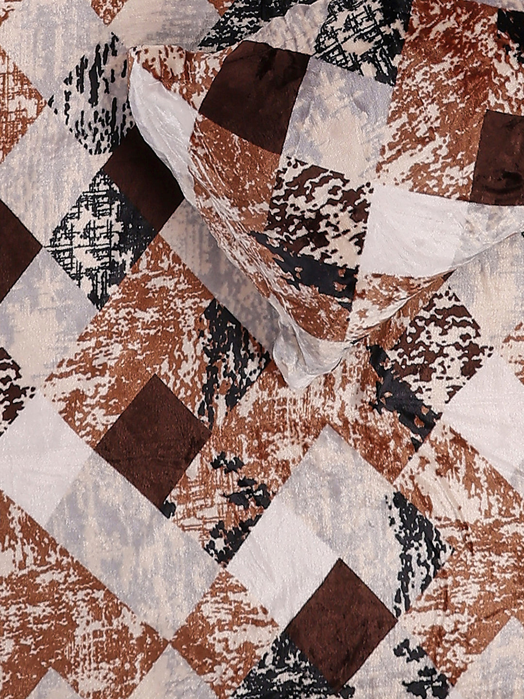 353 GSM 100% Polyester Single Bed 1 Bedsheet with 1 Pillow Cover (Ira)