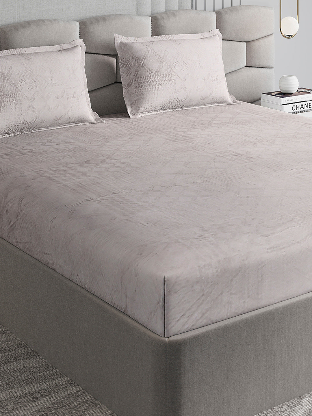 267 GSM 100% Polyester King Bed 1 Bedsheet with 2 Pillow Cover (Master Piece)