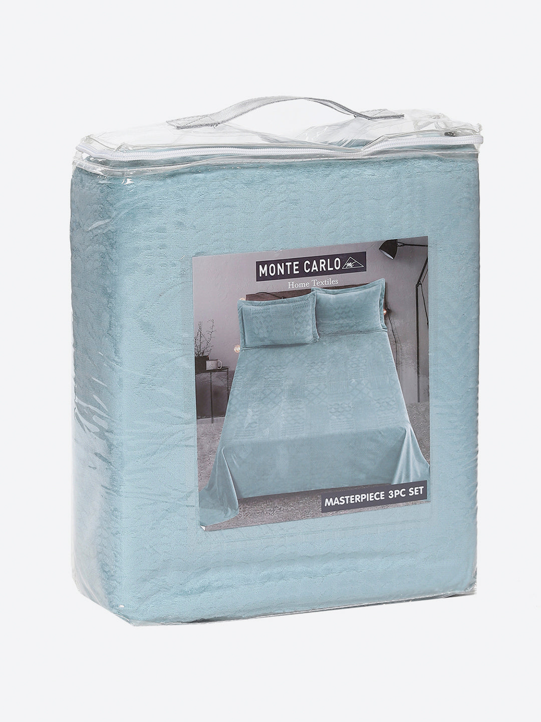 267 GSM 100% Polyester King Bed 1 Bedsheet with 2 Pillow Cover (Master Piece)