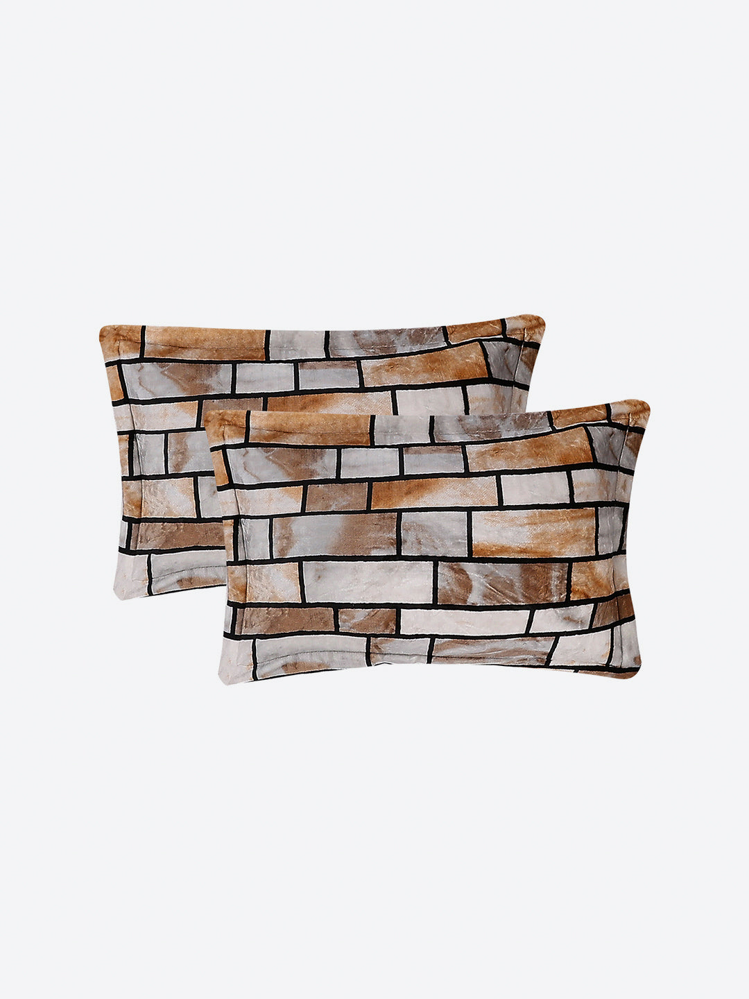 904 GSM 100% Polyester Double Bed 1 Bedsheet, 1 Duvet Cover & 2 Pillow Cover (Meteor 4 Pcs Set)