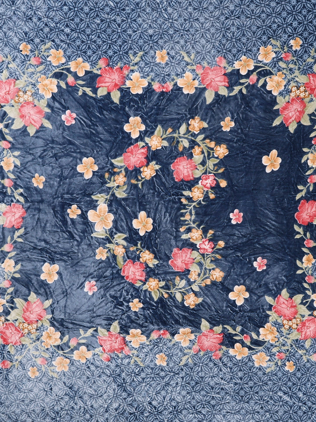 331 GSM 100% Polyester Double Bed 1 Bedsheet with 2 Pillow Cover (Miranda)