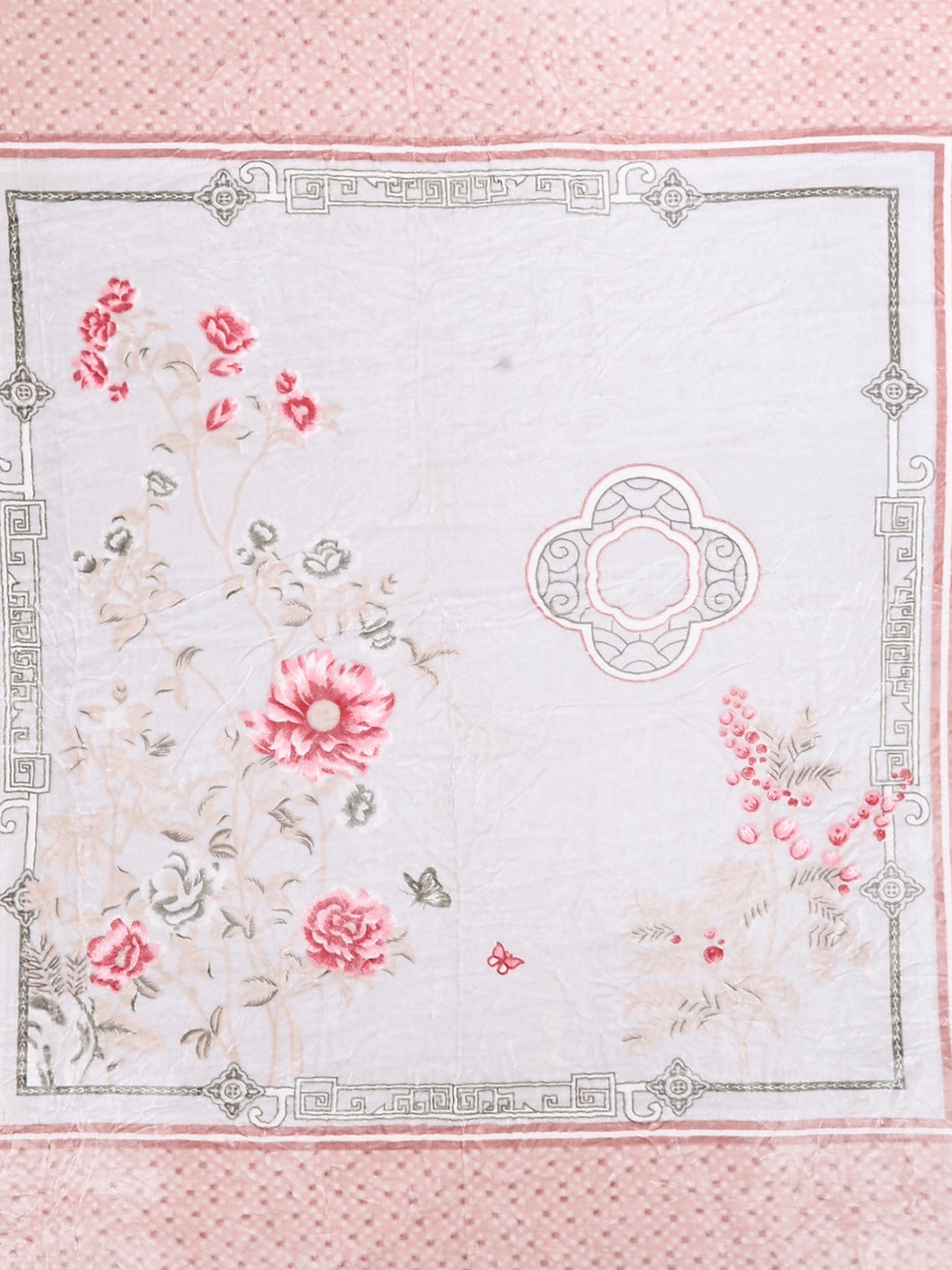 331 GSM 100% Polyester Double Bed 1 Bedsheet with 2 Pillow Cover (Miranda)