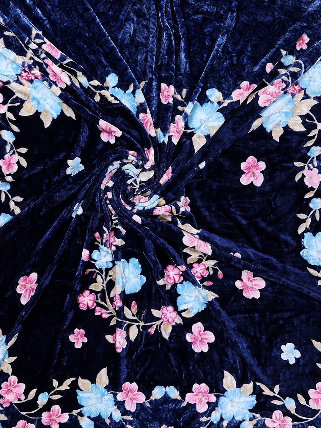 331 GSM 100% Polyester Double Bed 1 Bedsheet with 2 Pillow Cover (Miranda)