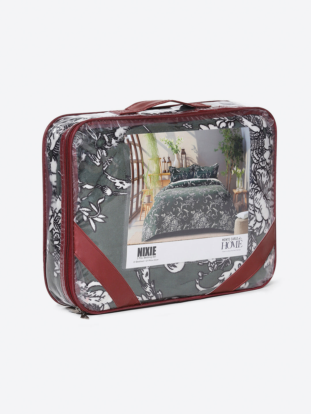 264 GSM 100% Polyester Single Bed 1 Bedsheet with 1 Pillow Cover (Nixie Piece)