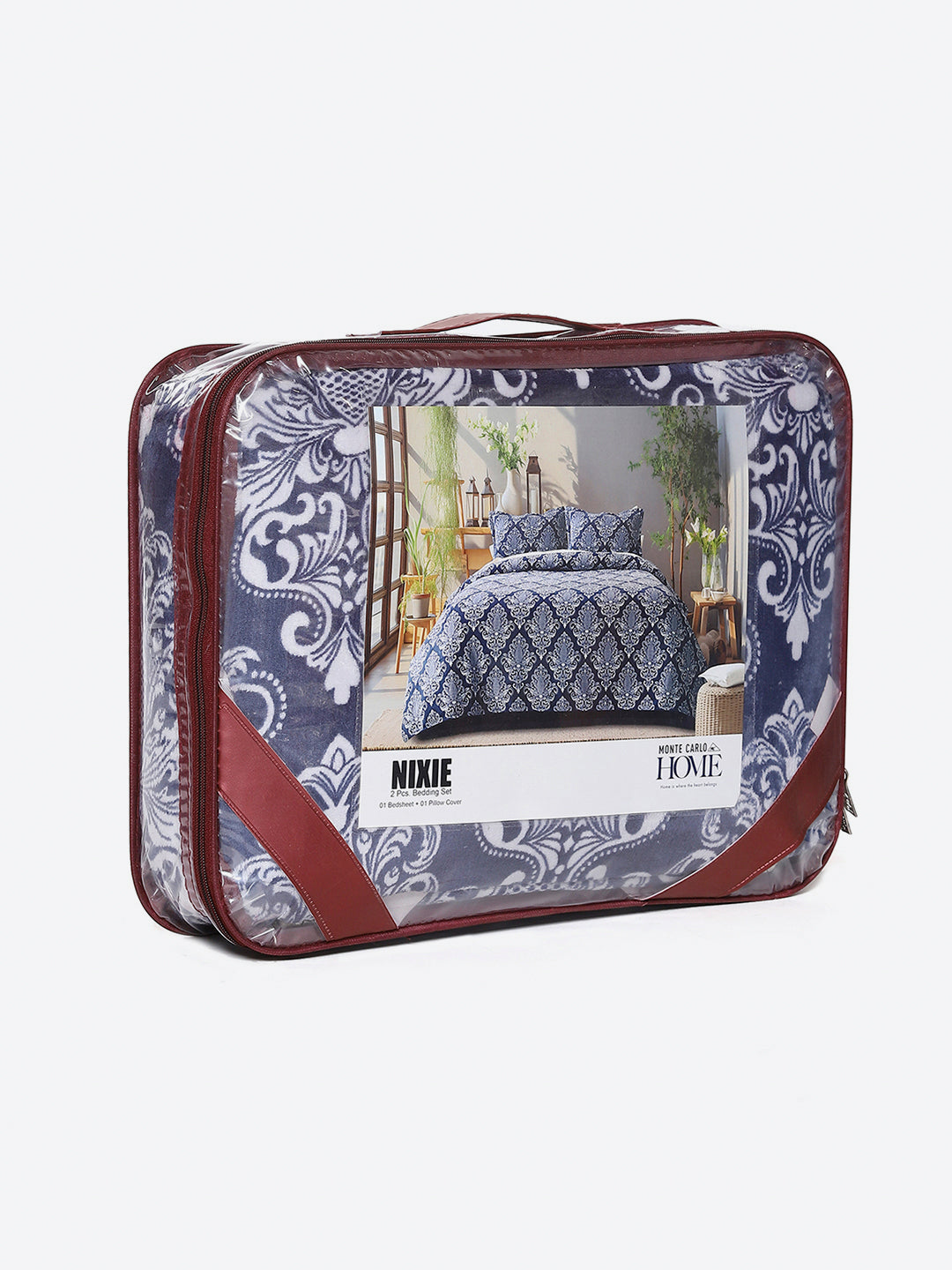 264 GSM 100% Polyester Single Bed 1 Bedsheet with 1 Pillow Cover (Nixie Piece)