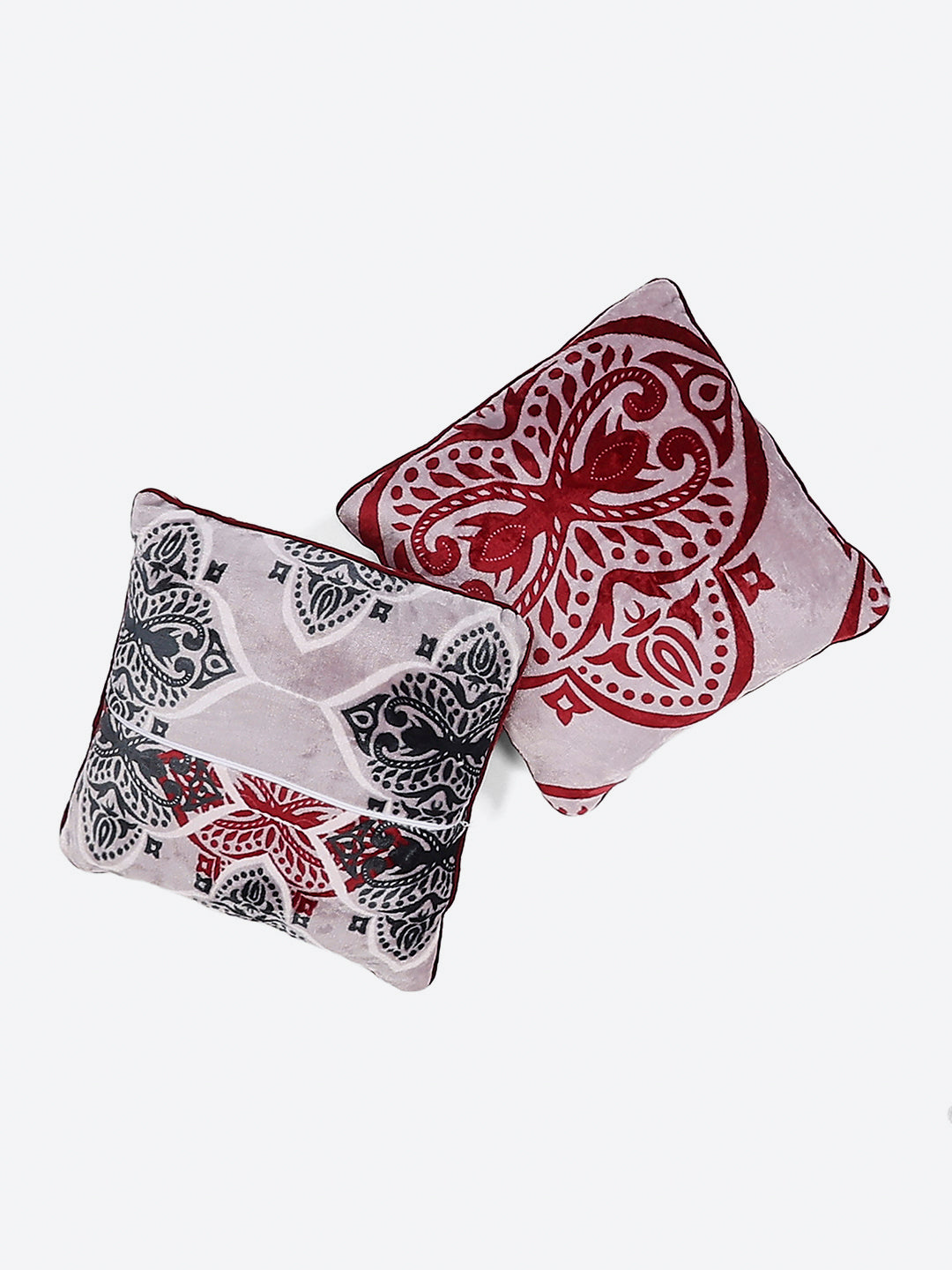 487 GSM Polyester Double Bed 1 Bedsheet, 2 Pillow Cover & 2 Cushion Case (Pristine 4 Pcs Set)
