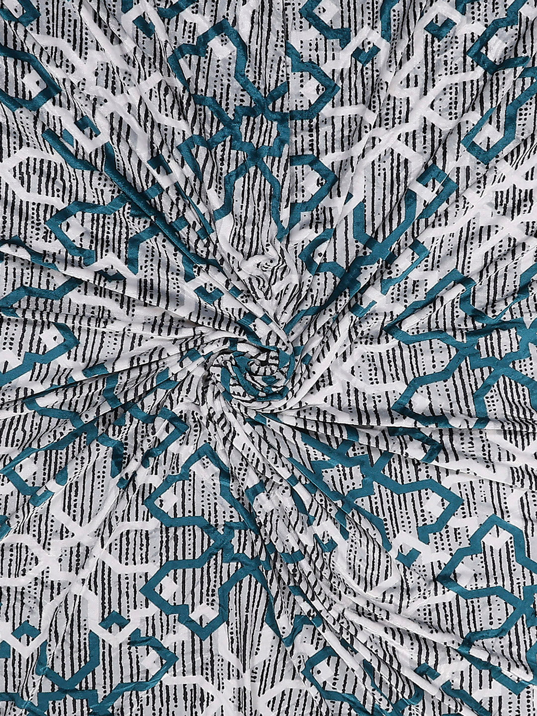 487 GSM 100% Polyester Double Bed 1 Bedsheet, 2 Pillow Cover & 2 Cushion Case (Pristine 4 Pcs Set)