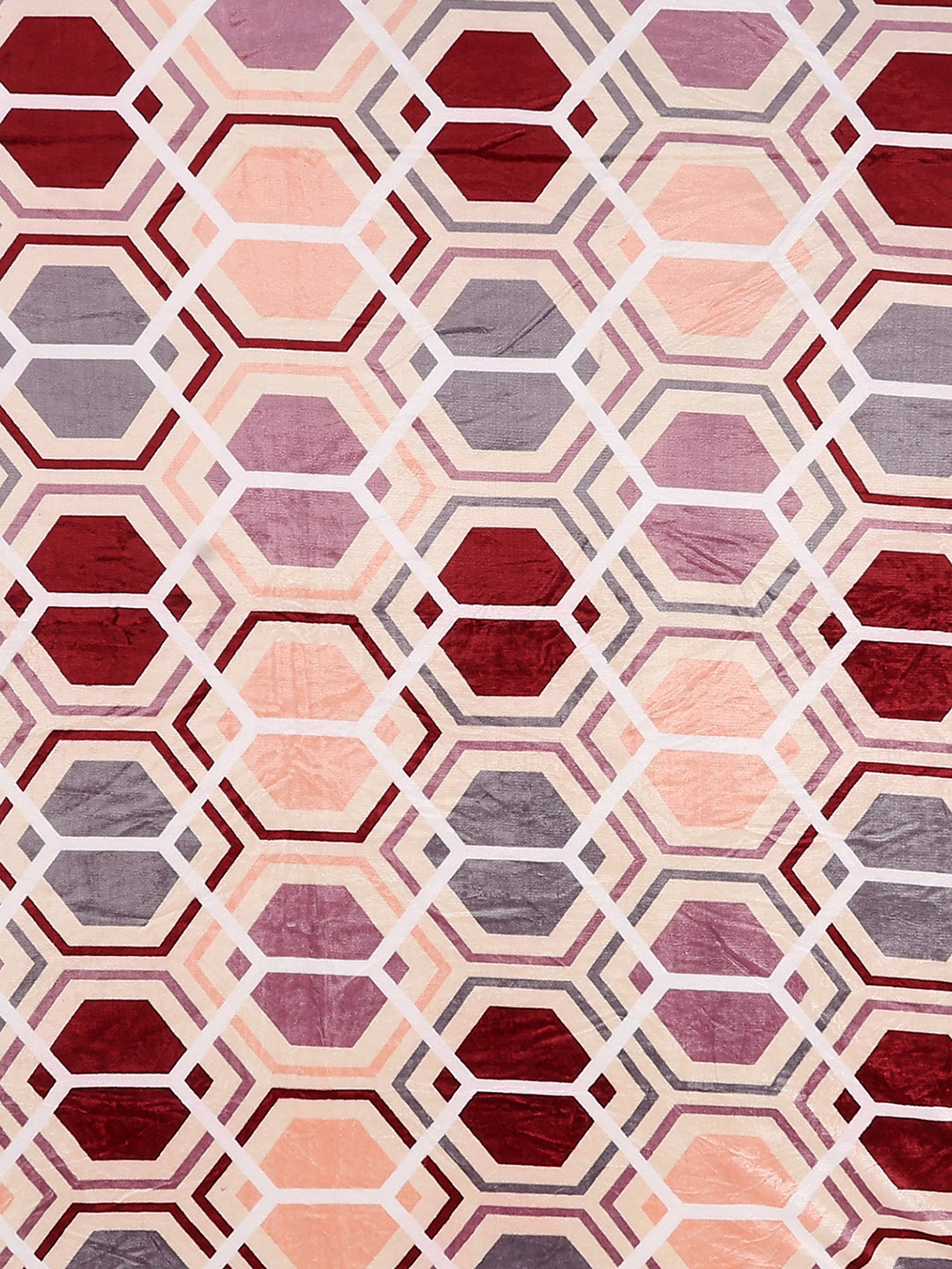 487 GSM 100% Polyester Double Bed 1 Bedsheet, 2 Pillow Cover & 2 Cushion Case (Pristine 4 Pcs Set)