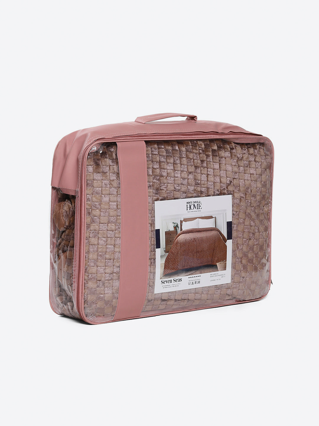 393 GSM 100% Polyester King Bed 1 Bedsheet with 2 Pillow Cover (Seven Seas)