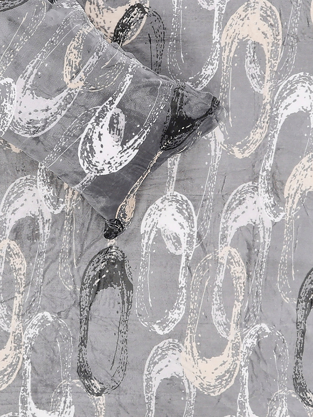 247 GSM 100% Polyester King Bed 1 Bedsheet with 2 Pillow Cover (Teresa)