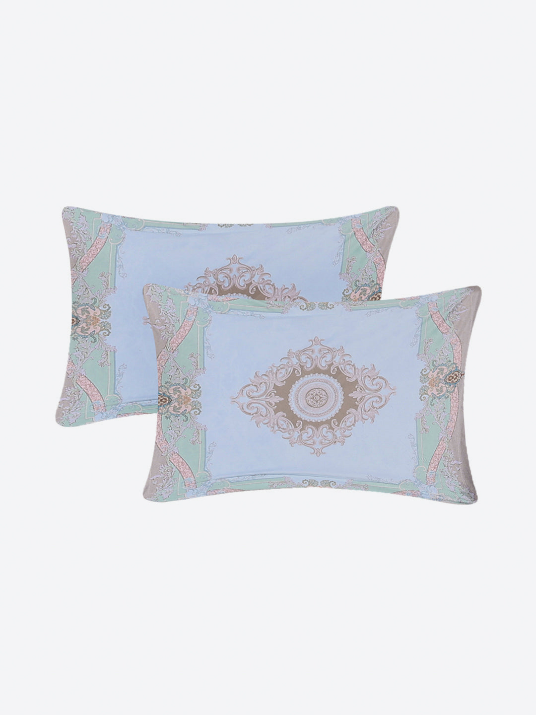 252 GSM 100% Polyester King Bed 1 Bedsheet with 2 Pillow Cover (Urban)