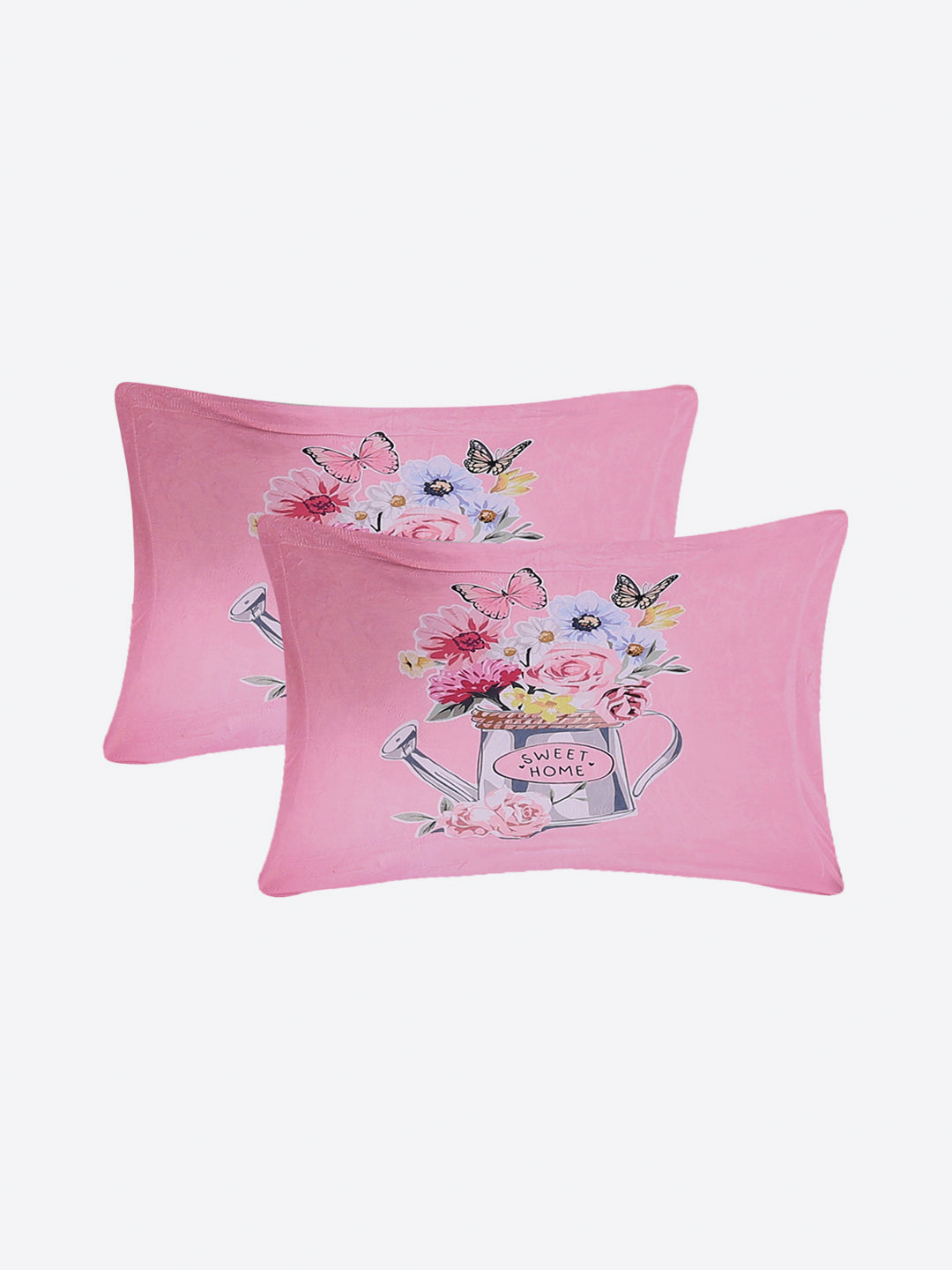 252 GSM 100% Polyester King Bed 1 Bedsheet with 2 Pillow Cover (Urban)