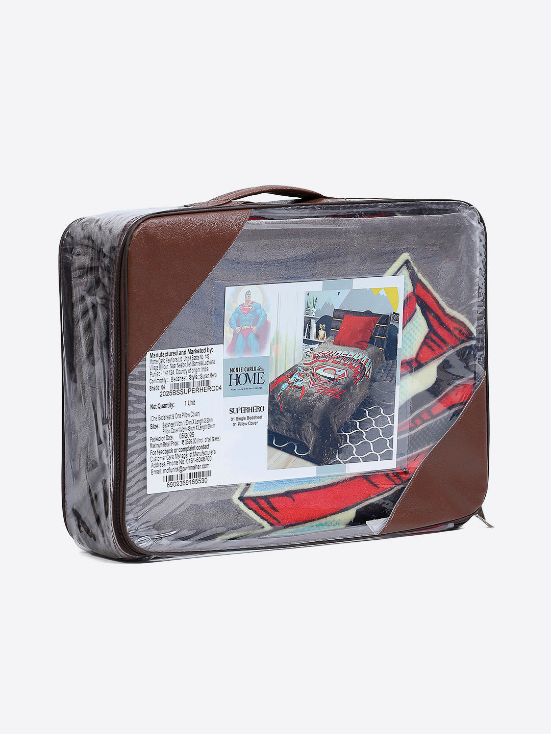 Printed Baby Winter Bedsheet 1 Ply, 370 GSM, 1.3 kg (Super Hero)