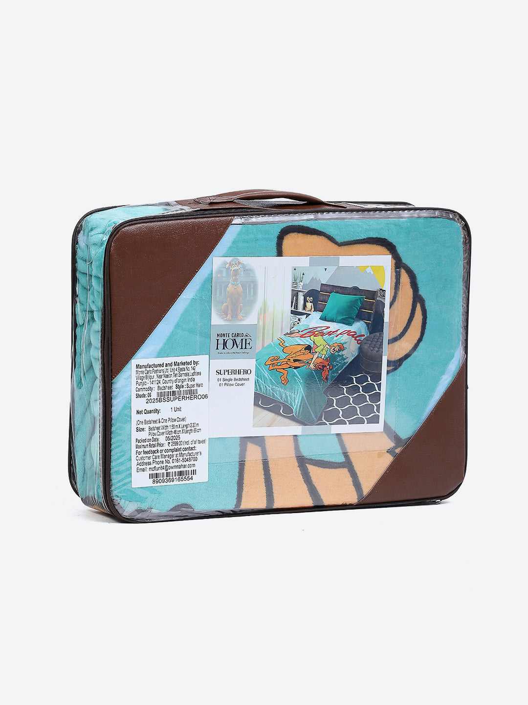 Printed Baby Winter Bedsheet 1 Ply, 370 GSM, 1.3 kg (Super Hero)