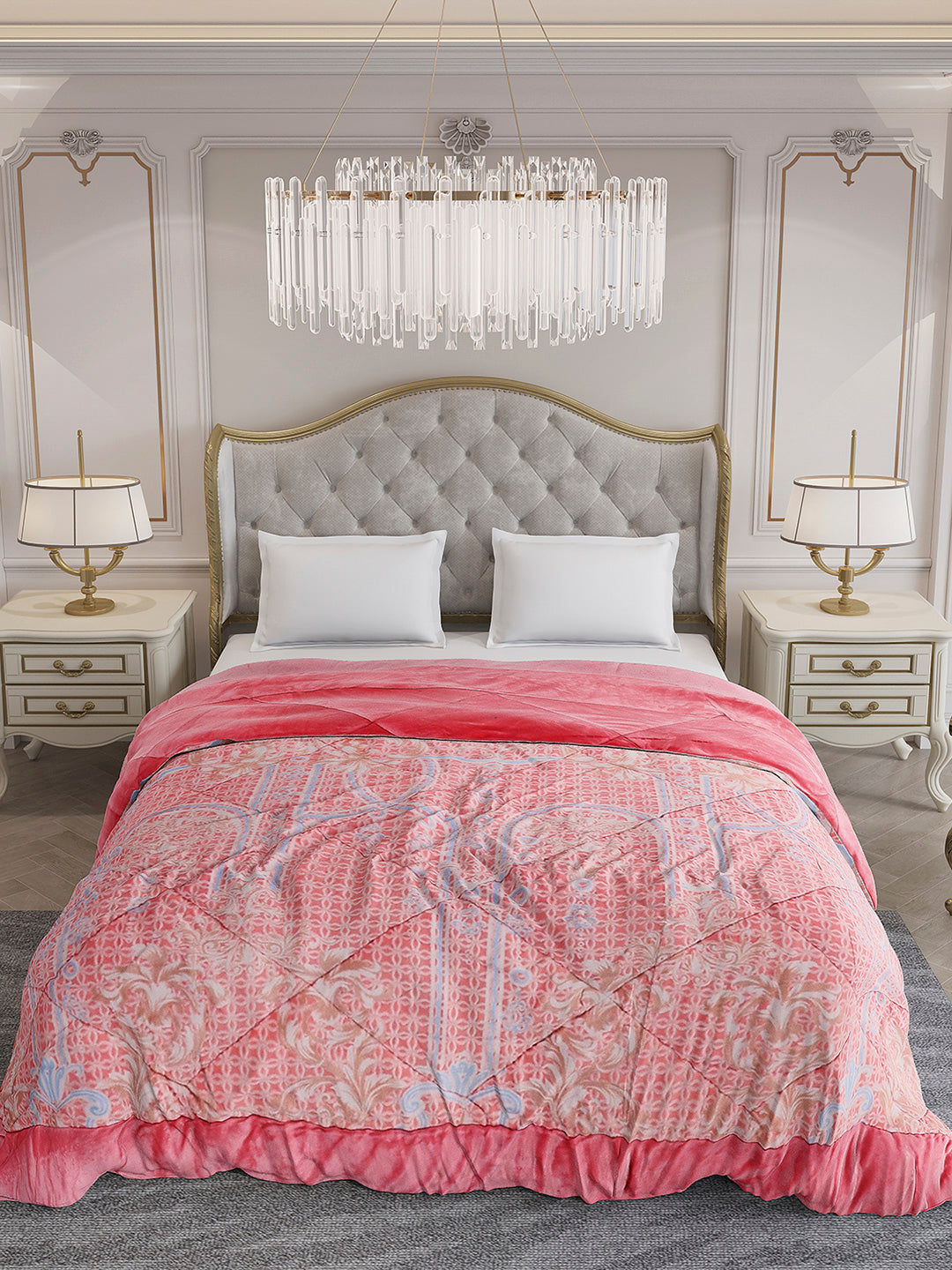 Printed Double Bed 1026 GSM Comforter for Winter - (Alia)