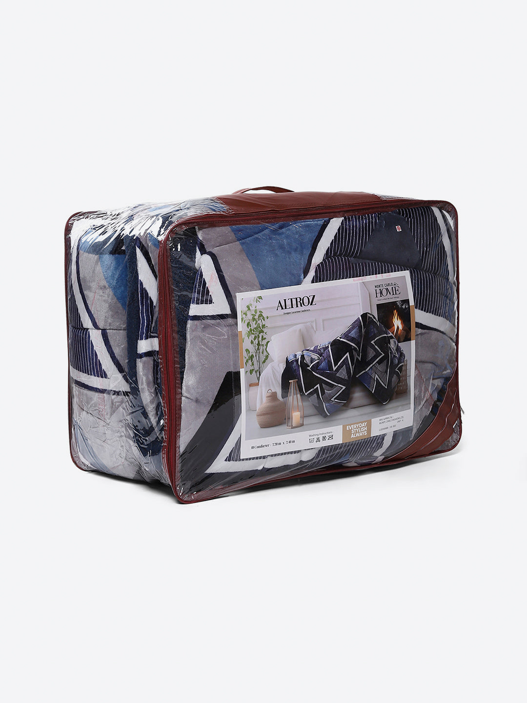 Printed Double Bed 852 GSM Comforter for Winter - (Altroz)