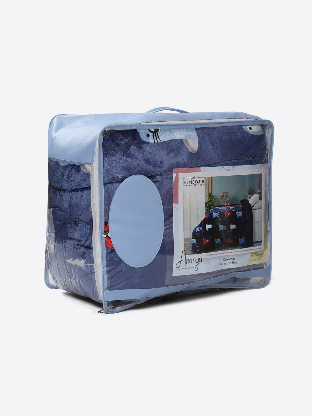 Printed Single Bed 1022 GSM Comforter for Winter - (Ananya)