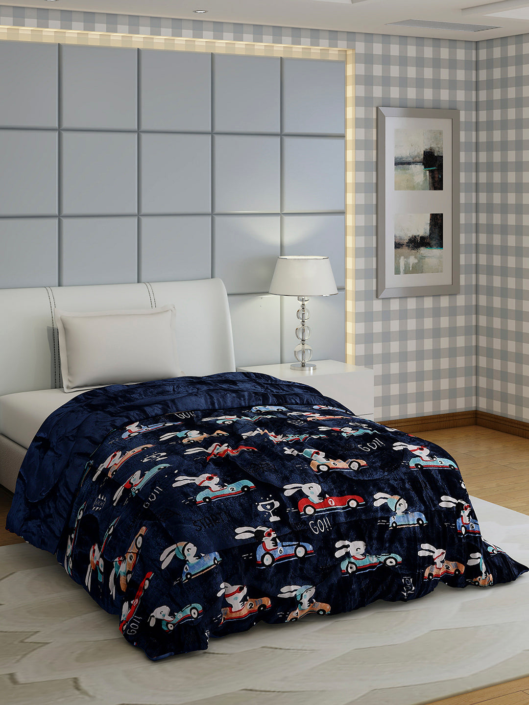 Printed Single Bed 1022 GSM Comforter for Winter - (Ananya)