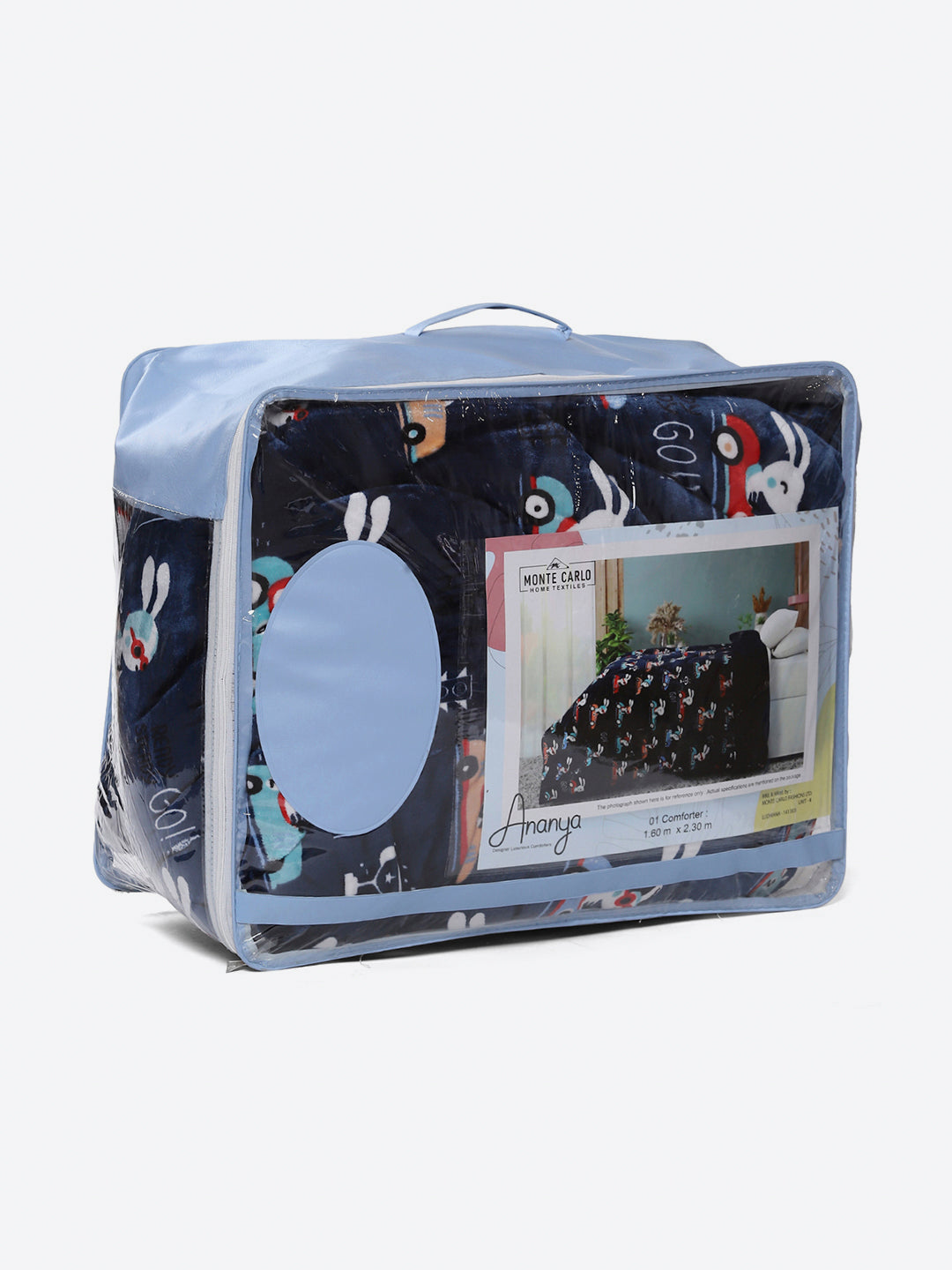 Printed Single Bed 1022 GSM Comforter for Winter - (Ananya)