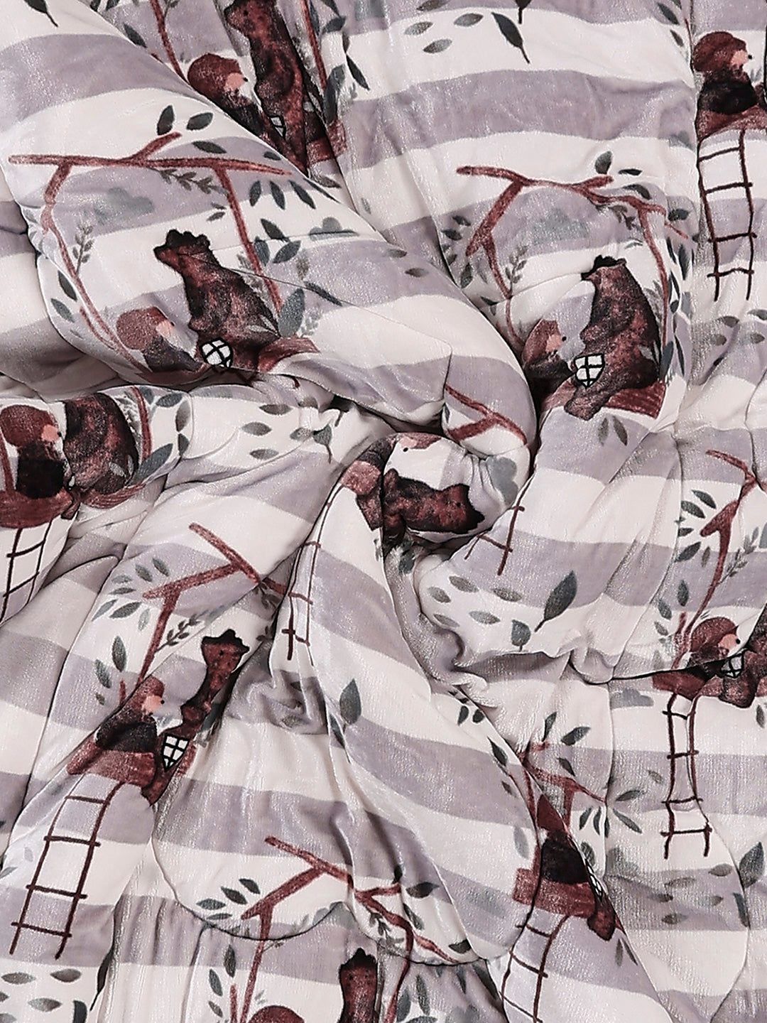 Printed Single Bed 1022 GSM Comforter for Winter - (Ananya)