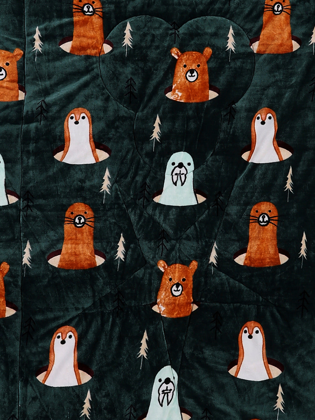 Printed Single Bed 1022 GSM Comforter for Winter - (Ananya)