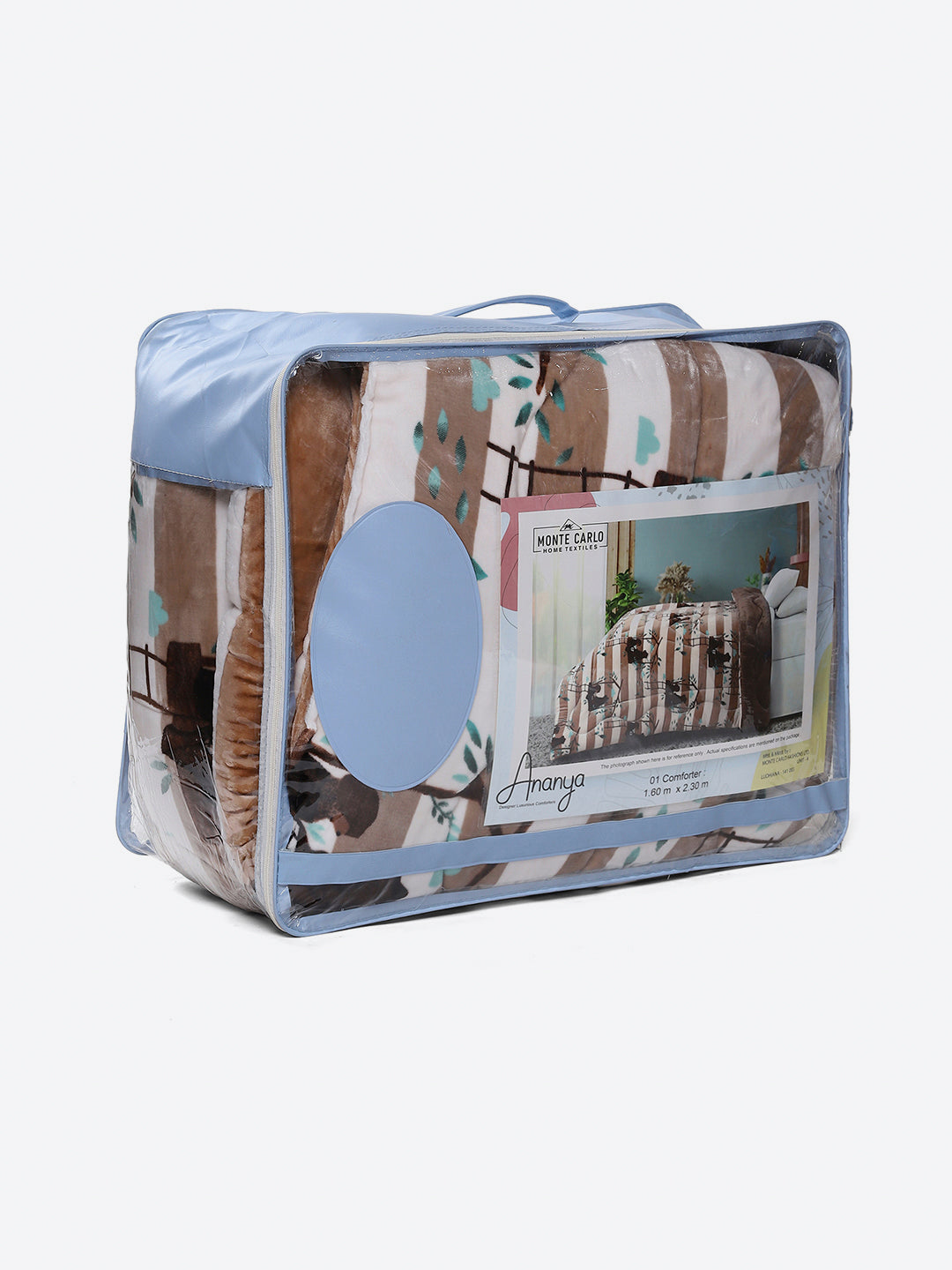 Printed Single Bed 1022 GSM Comforter for Winter - (Ananya)