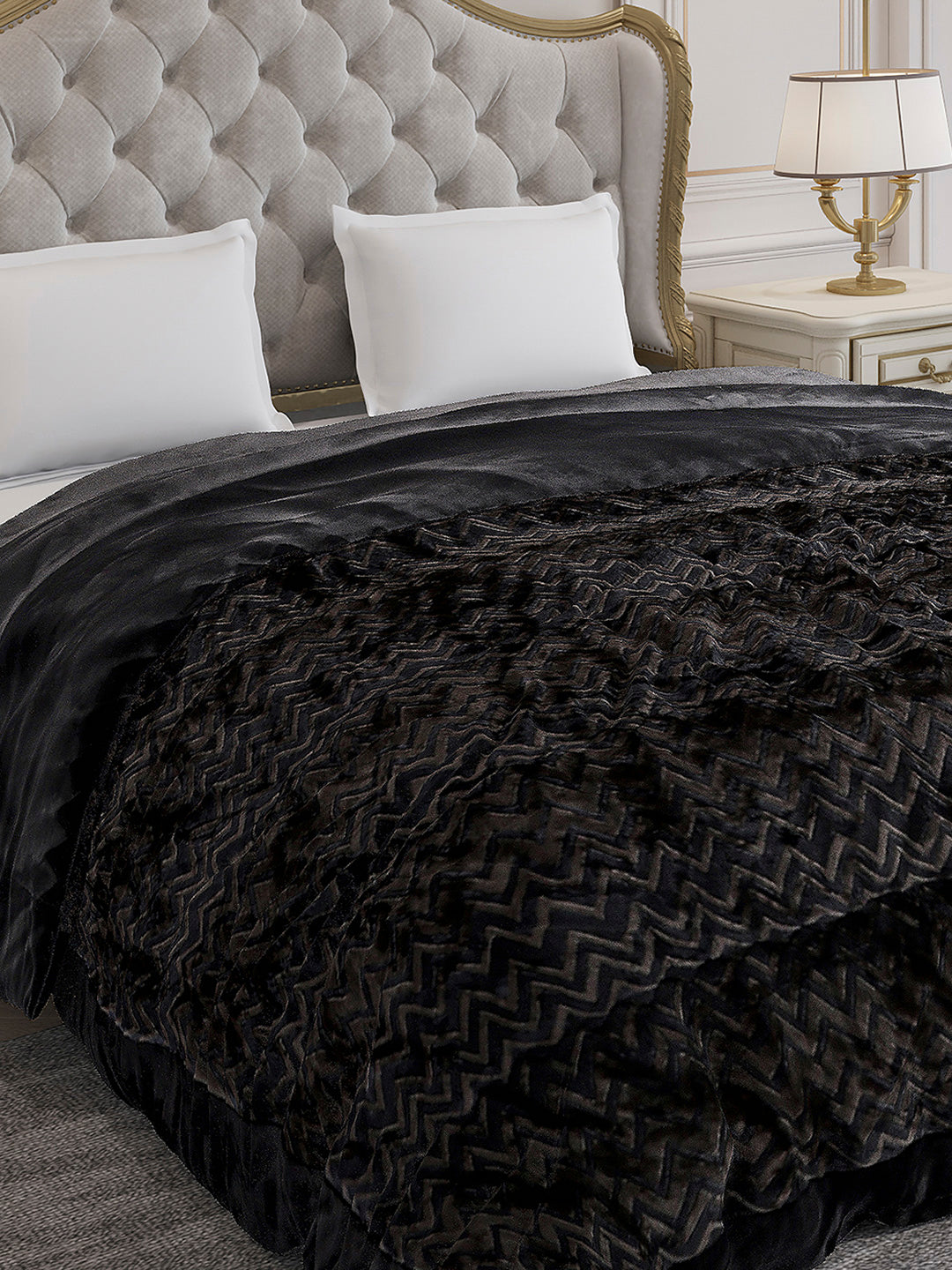 Printed Double Bed 1078 GSM Comforter for Winter - (Delicate)