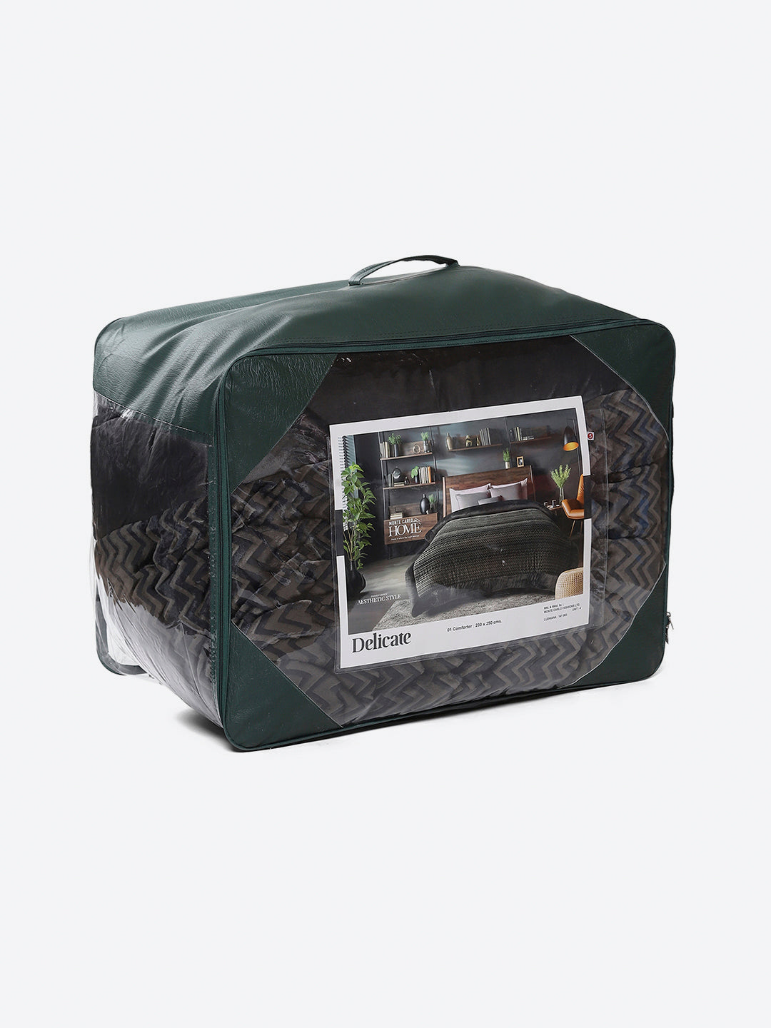 Printed Double Bed 1078 GSM Comforter for Winter - (Delicate)