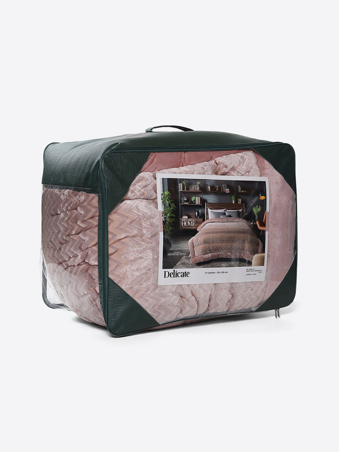 Printed Double Bed 1078 GSM Comforter for Winter - (Delicate)