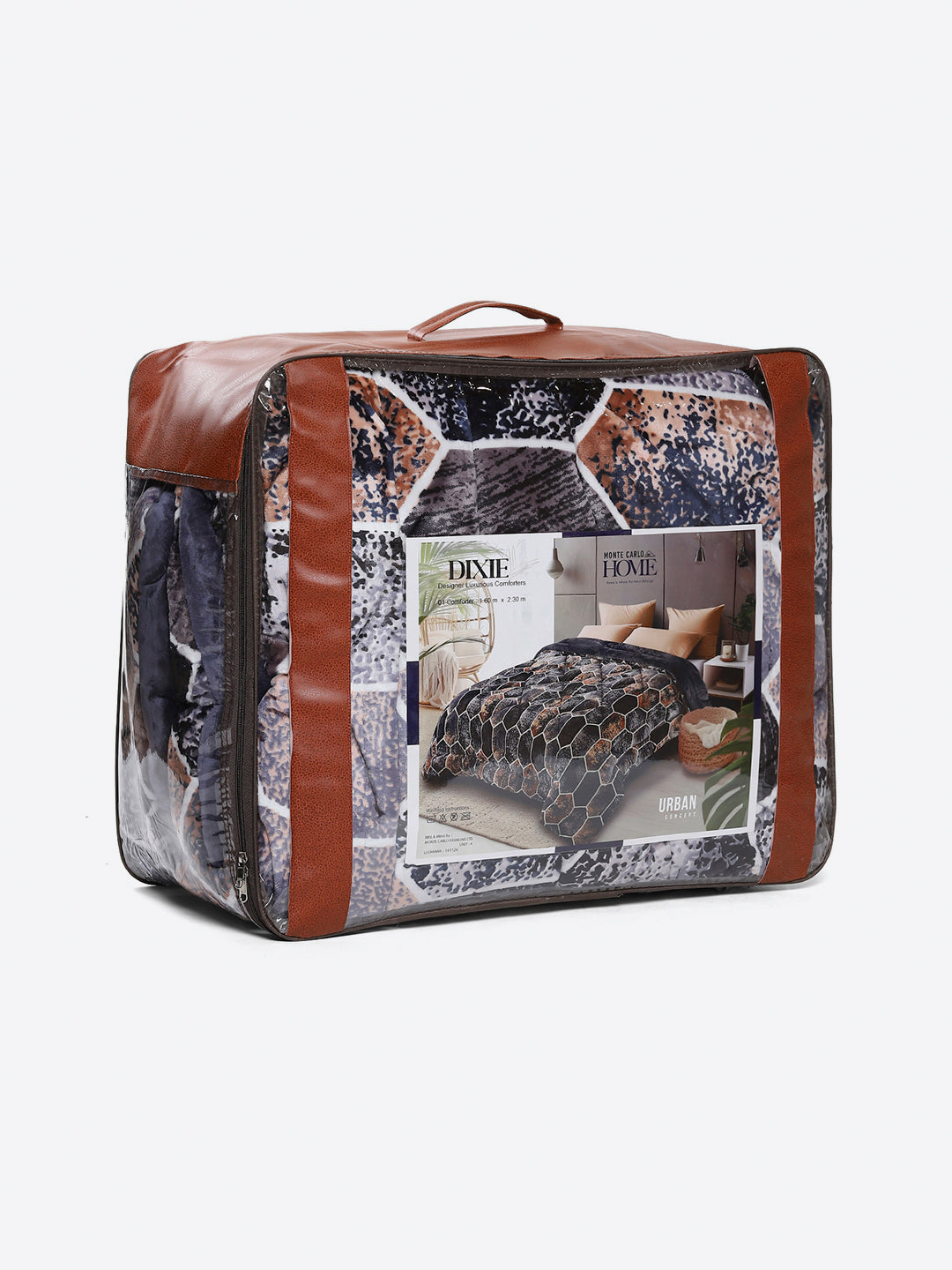 Printed Single Bed 300 GSM Comforter for Mild Winter (Dixie), Weight 725 gm