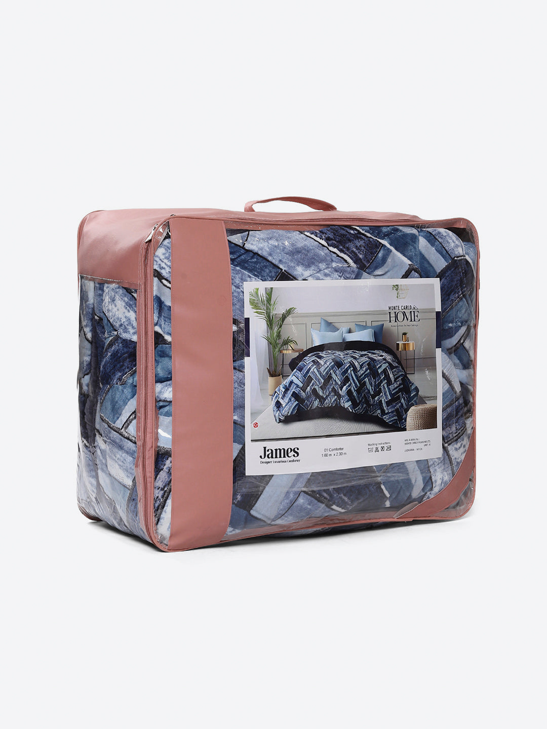 Printed Single Bed 992 GSM Comforter for Winter - (James)