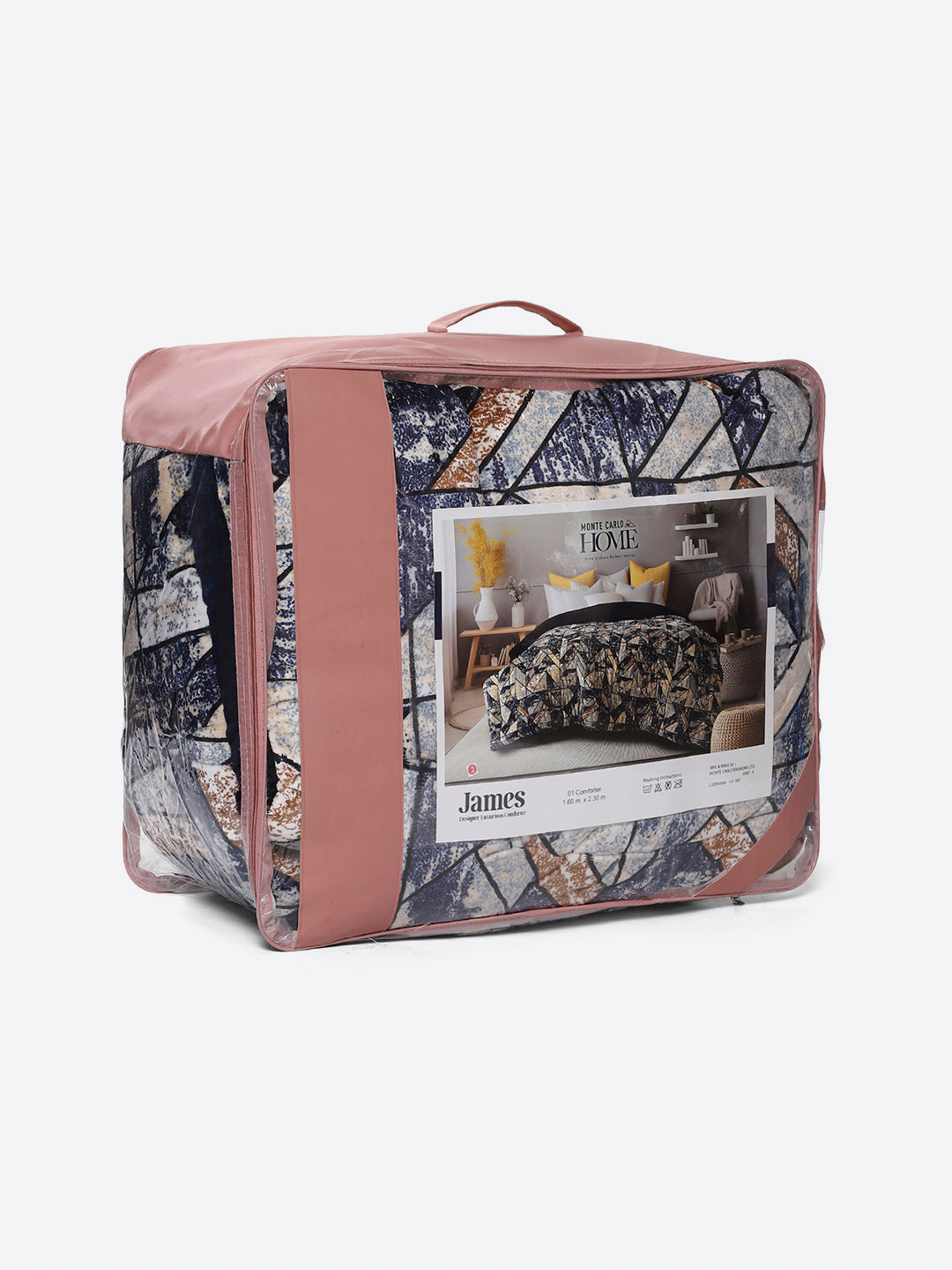 Printed Single Bed 992 GSM Comforter for Winter - (James)