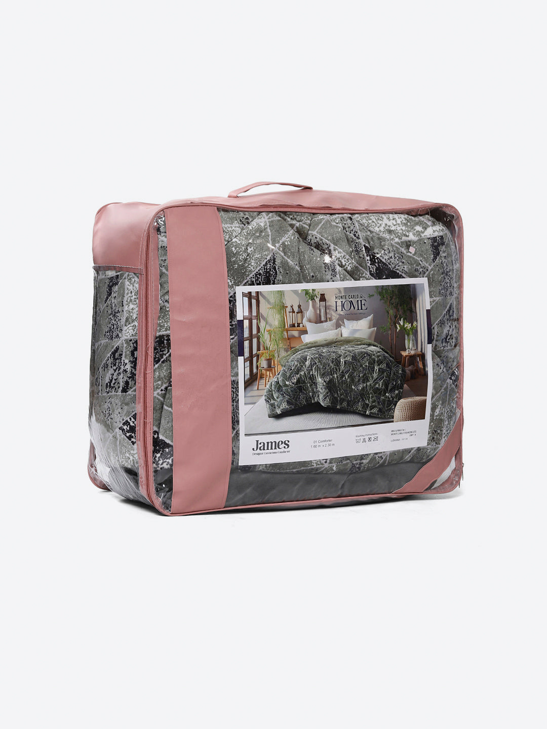 Printed Single Bed 992 GSM Comforter for Winter - (James)