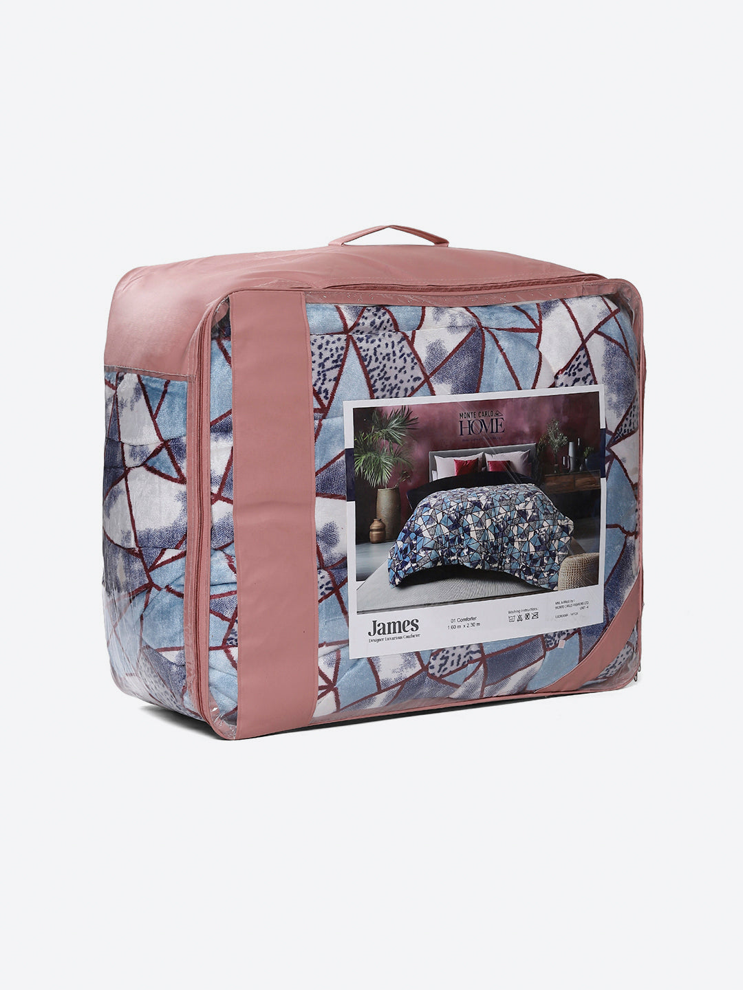 Printed Single Bed 992 GSM Comforter for Winter - (James)
