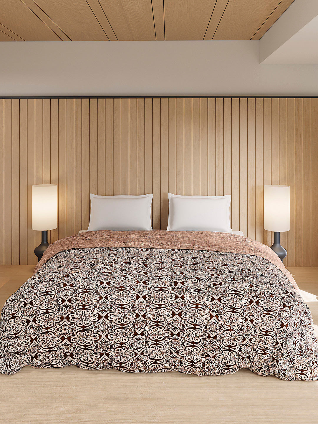 Printed Double Bed 870 GSM Comforter for Winter - (Nixie)