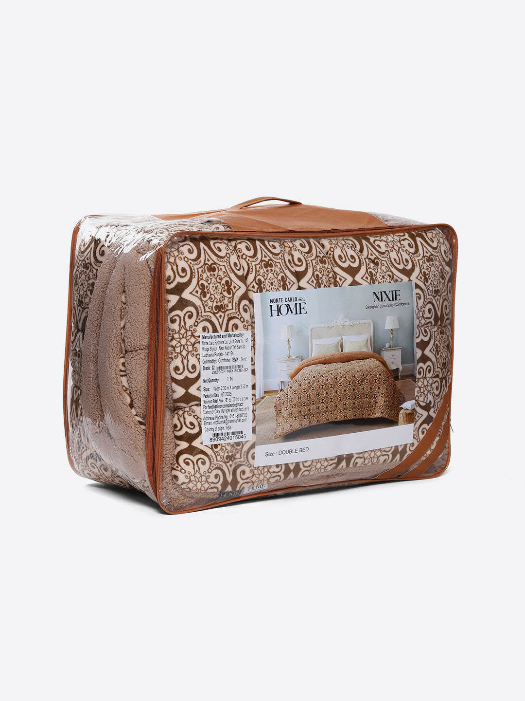 Printed Double Bed 870 GSM Comforter for Winter - (Nixie)