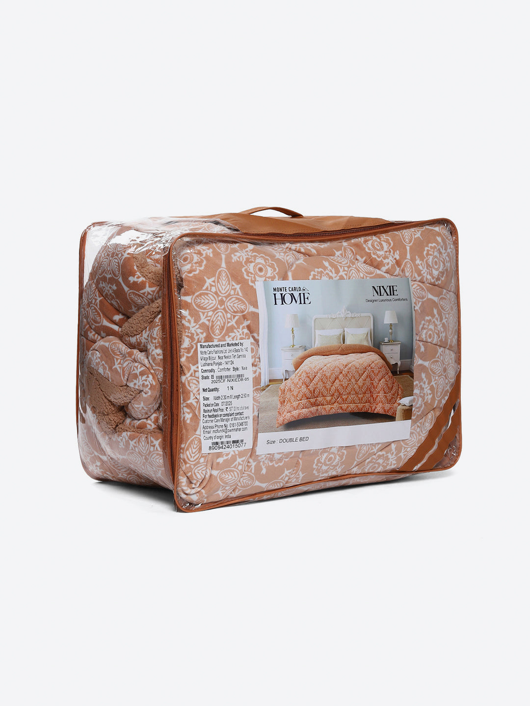 Printed Double Bed 870 GSM Comforter for Winter - (Nixie)
