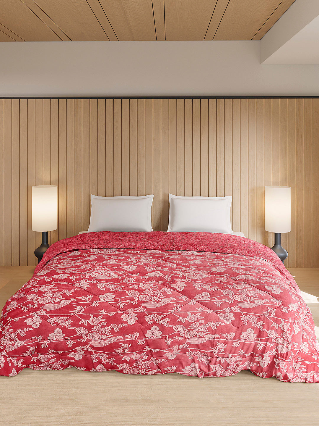 Printed Double Bed 870 GSM Comforter for Winter - (Nixie)