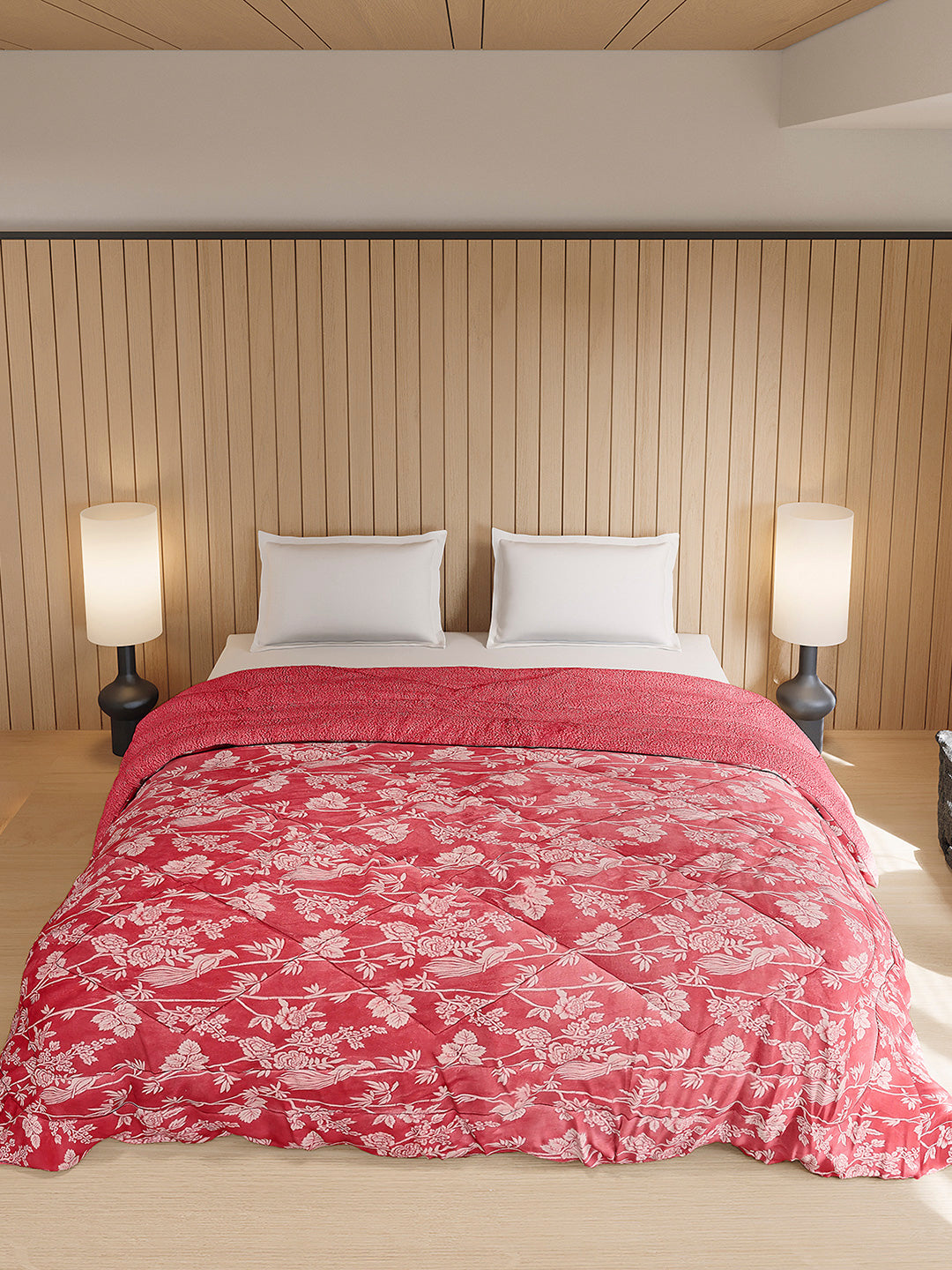 Printed Double Bed 870 GSM Comforter for Winter - (Nixie)