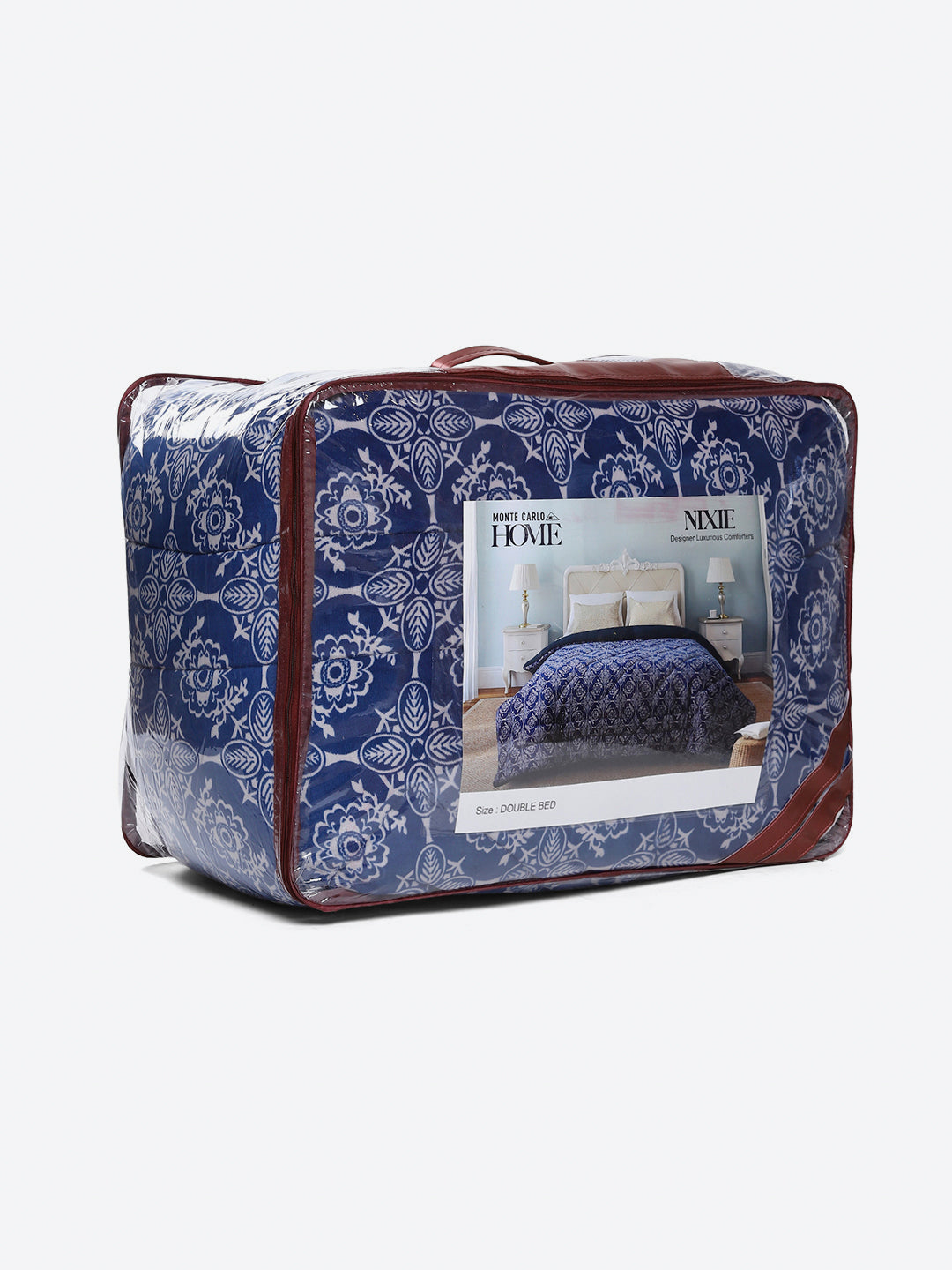 Printed Double Bed 210 GSM Comforter for Mild Winter (Nixie), Weight 729 gm